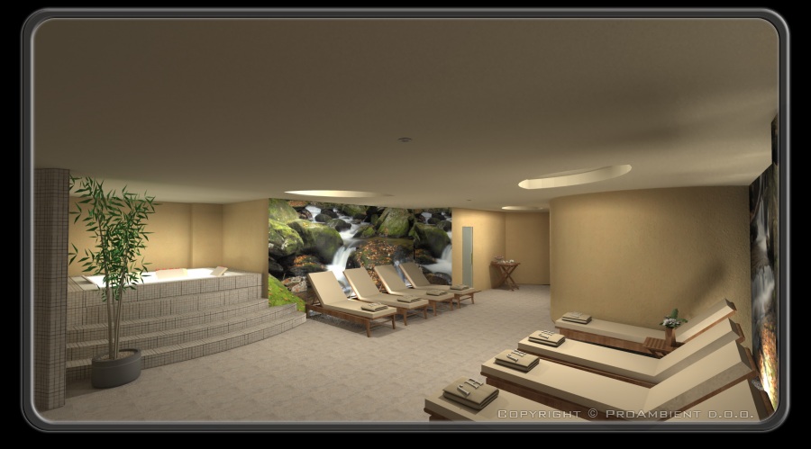 3D Načrtovanje notranje opreme hotel wellness