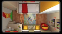 3D izris otroške sobe