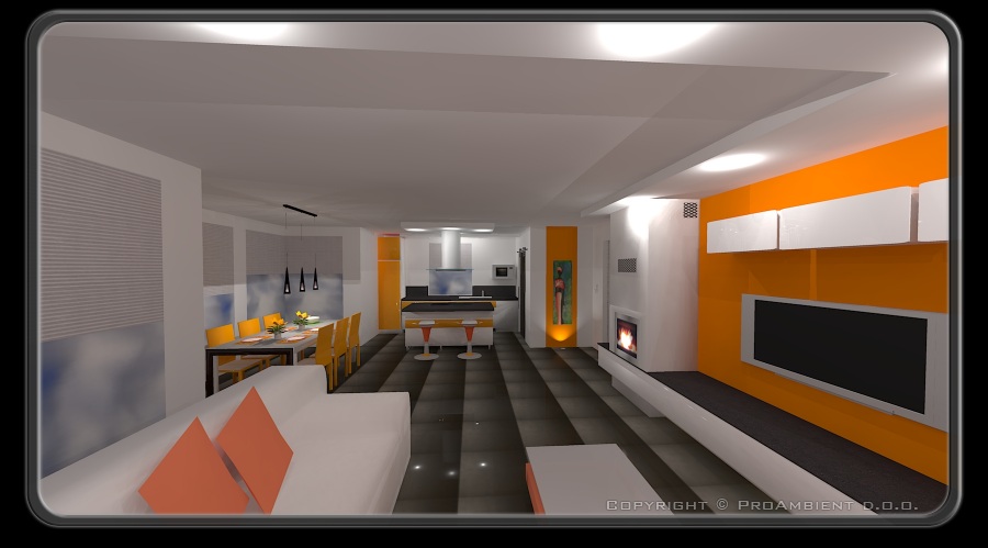 Moderna kuhinja dnevna jedilnica nova gorica