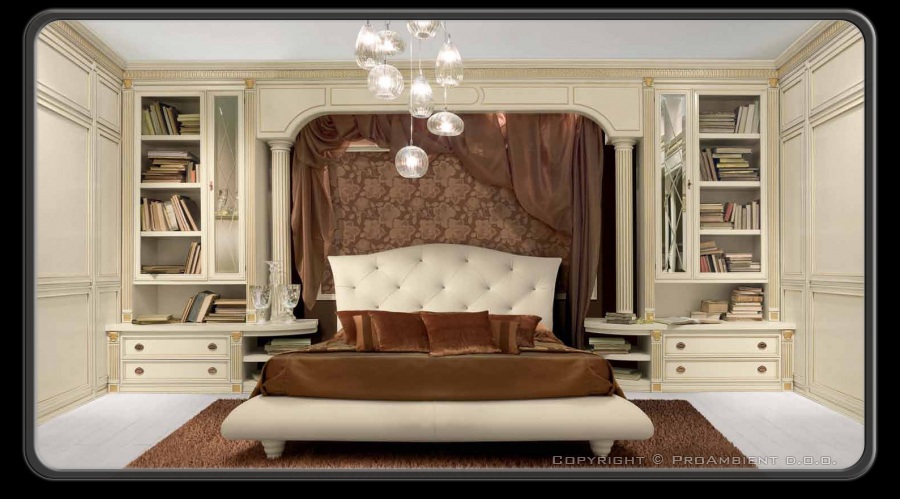stilna rustična spalnica vrhunska prestižna